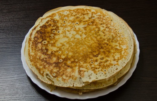 Блины классические на кефире