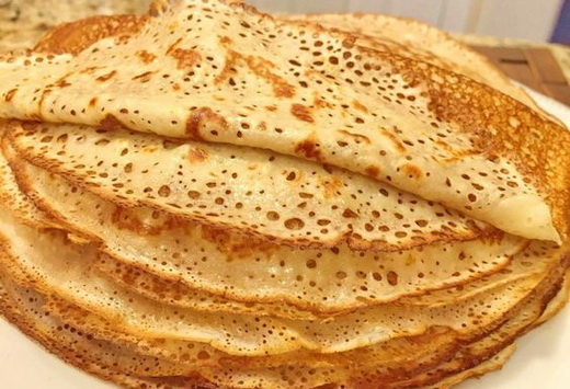 Блины ажурные на молоке