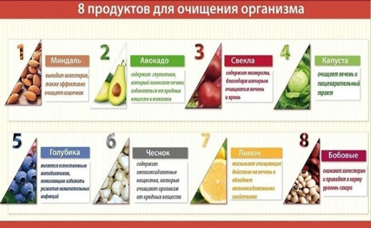 продукты для детоксикации