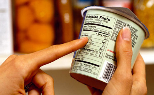 этикетка на продуктах