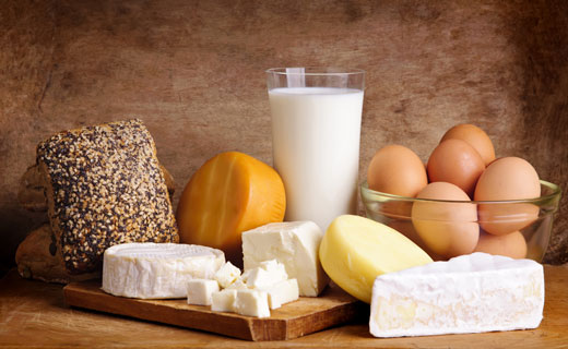 яйца и кисломолочные продукты