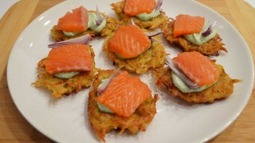 Драники из картофеля под соусом