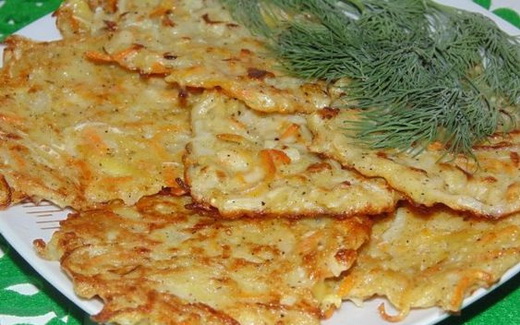Драники из картофеля с яблоком