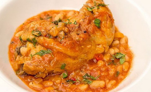 Фасоль лиамская с курицей