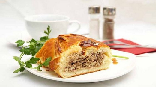 Пирог сочный с мясом баранины