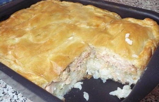 Пирог сладкий с фаршем