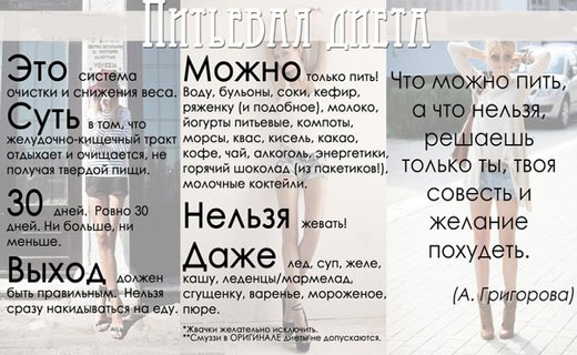 питьевая диета