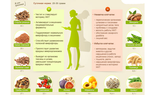 роль клетчатки для организма