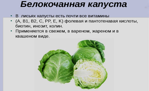 витамины в капусте