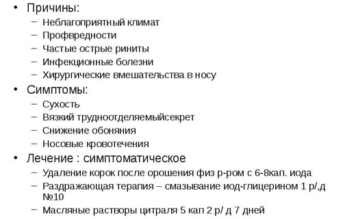 хронический насморк