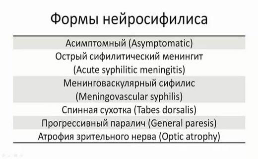 нейросифилиз
