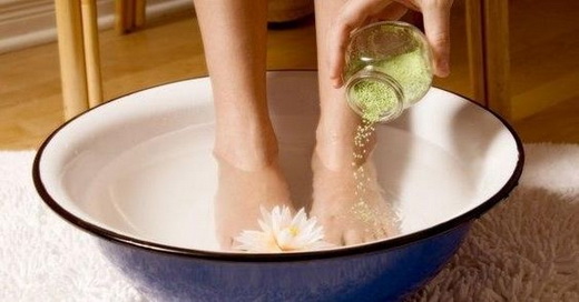 Ванночка для ног с горчицей