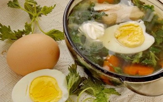 Щи с крапивой