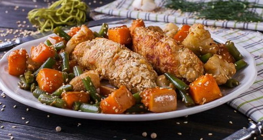 Закуска с кунжутом