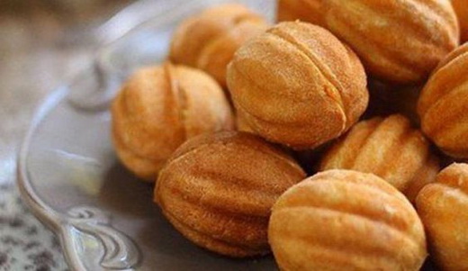 Орешки с начинкой из лещины