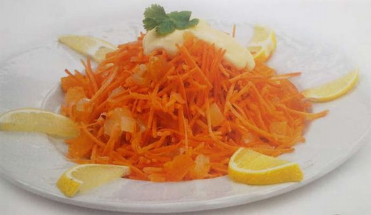 Салат с морковью