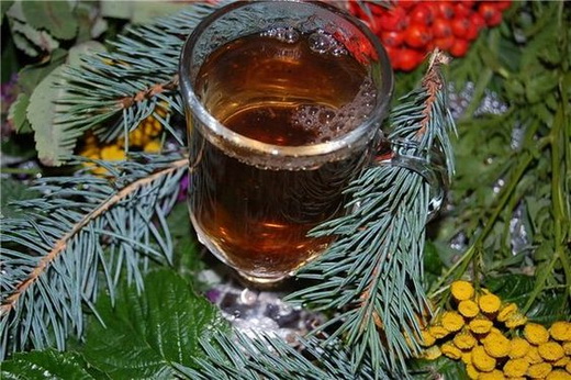 Чай с можжевельником