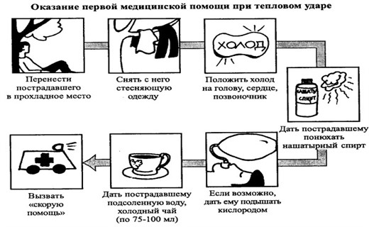 Первая помощь при солнечном и тепловом ударах презентация